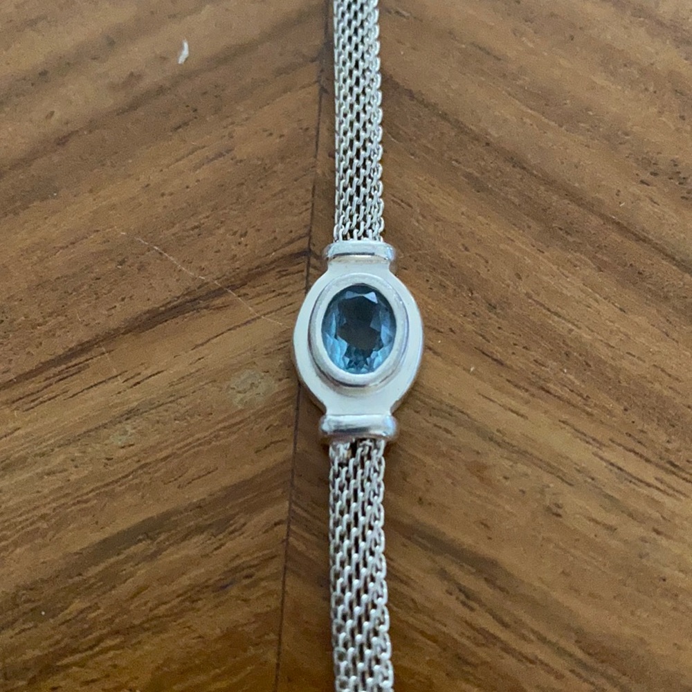 Amy blue topaz bracelet